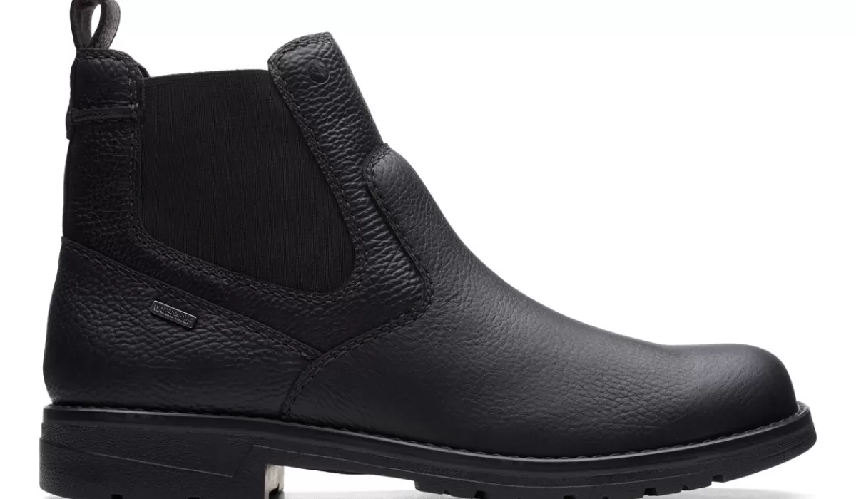 Clarks Bottes^Botte Chelsea Impermeable Morris Up Pour Hommes