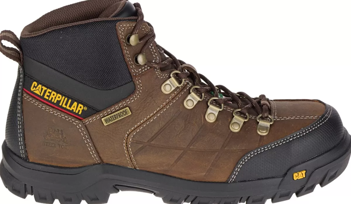 Caterpillar Travail Et Sécurité^Bottes De Travail Impermeable Large Threshold Csa Pour Hommes