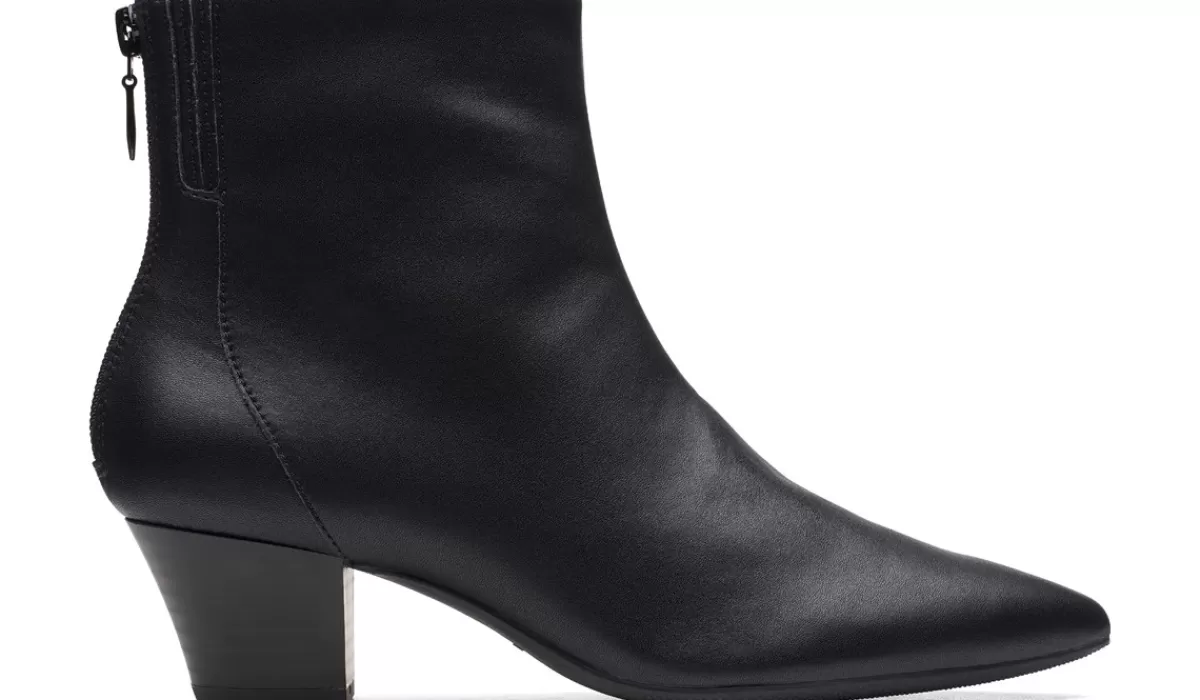 Clarks Bottes^Bottillon En Cuir Teresa Pour Femmes