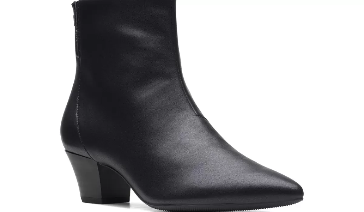 Clarks Bottes^Bottillon En Cuir Teresa Pour Femmes