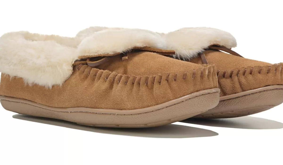 Minnetonka Moccasin Pantoufles^Pantoufle De Style Trappeur A Revers Tabby