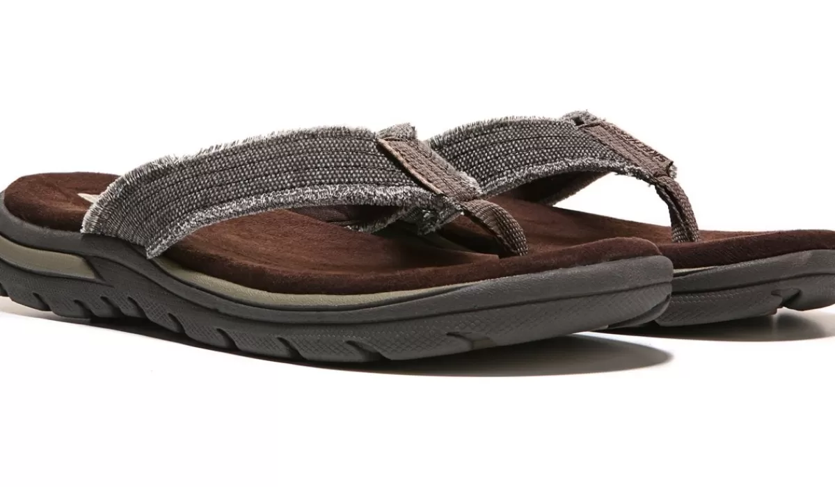 Skechers Sandales^Tong Bosnia En Mousse Viscoelastique Pour Hommes - Moyen/Large